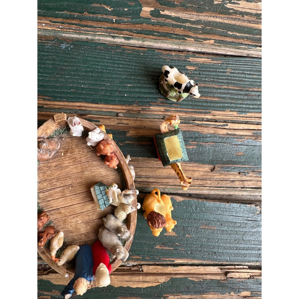 Vintage 1994 Ranger International Noahs Ark Resin Figurine Set Handmade Animals - Picture 2 of 4